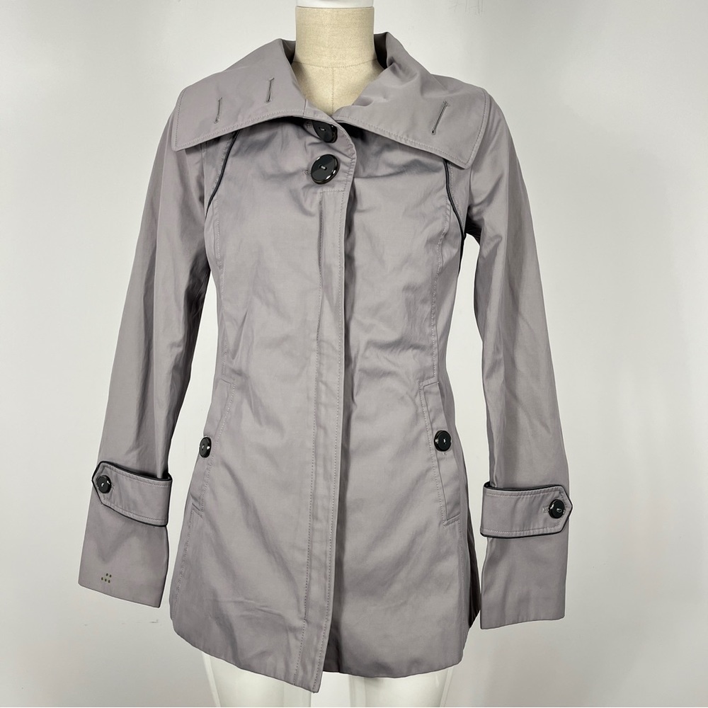 Soia & Kyo Gray-Lilac Trench Coat